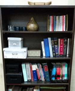 this is rachel's bookshelf ft. business books 