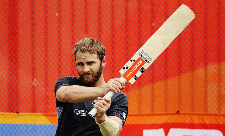 Kane Williamson at a nets session at Eden Park on March 23, 2015.  (Photo by Hannah Peters/Getty Images) 
