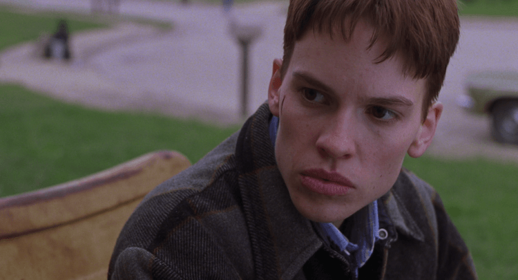 Hilary Swank in Boy's Don't Cry (1999).