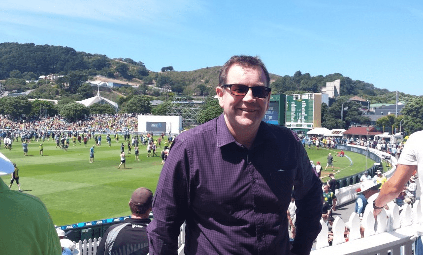 Grant Robertson at the Basin Reserve, Wellington. Photograph: The Spinoff