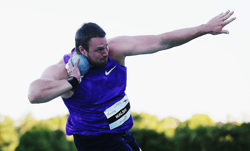 AUCKLAND, NEW ZEALAND – FEBRUARY 25: Tom Walsh competes in the Men’s Shot Put final during the Auckland Track Challenge at The Trusts Arena on February 25, 2016 in Auckland, New Zealand. (Photo by Hannah Peters/Getty Images)