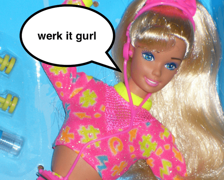aerobics barbie copy