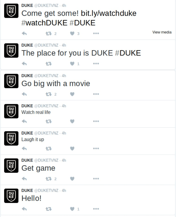 duke tweets
