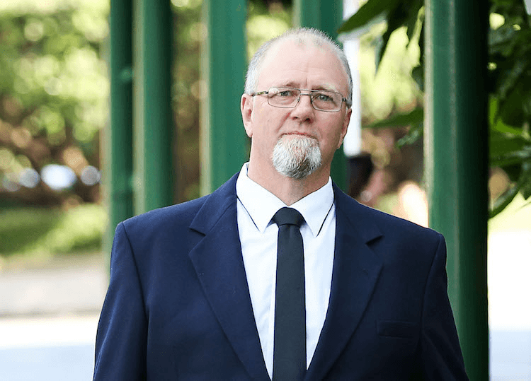 Mark Lundy arrives at Wellington High Court for his retrial, February 2015  (Photo by Hagen Hopkins/Getty Images)
