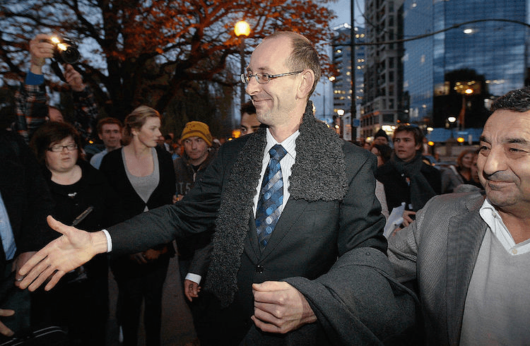 David Bain leaves court following his not guilty verdict, June 2009.  (Photo by Martin Hunter/Getty Images) 
