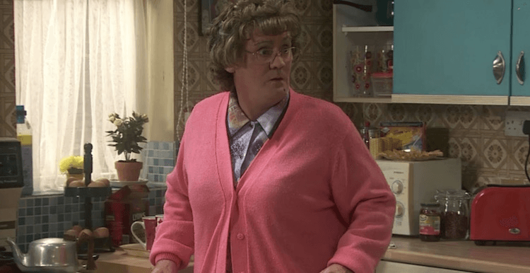 Brendan O'Carroll as Mrs Brown: "They can bury me in that wig if they want."