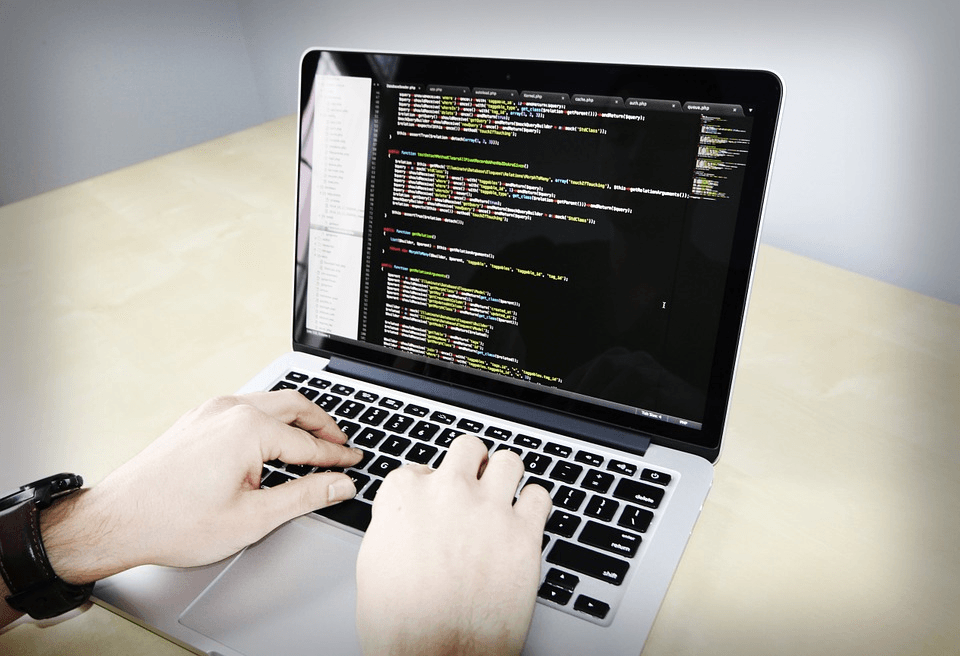 Here is a picture of somebody's hands dong some coding. May not in fact be Auckland hands.