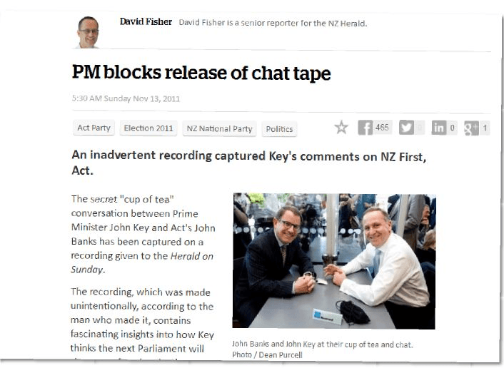 How the Herald on Sunday reported the story in 2011