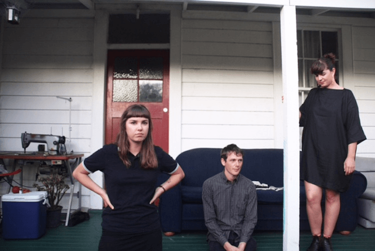 Emily Edrosa (with Street Chant) at a Grey Lynn flat. 
