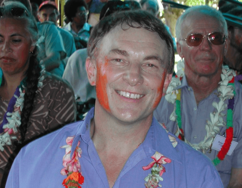 Phil Goff on a Pacific trip in 2003. Picture: Parliamentary gallery