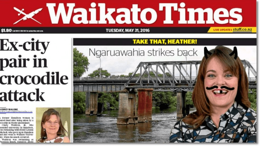 Here is the front page of today