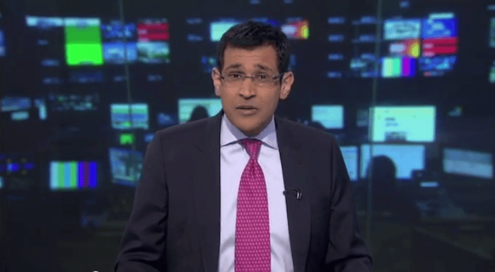 Al Jazeera presenter Kamahl Santamaria, formerly of 3 News