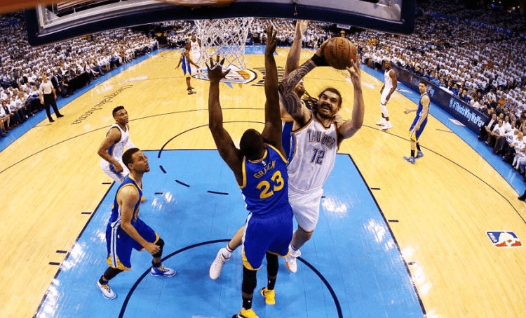 Steven Adams does better when he's on the court (Photo by Ronald Martinez/Getty Images)