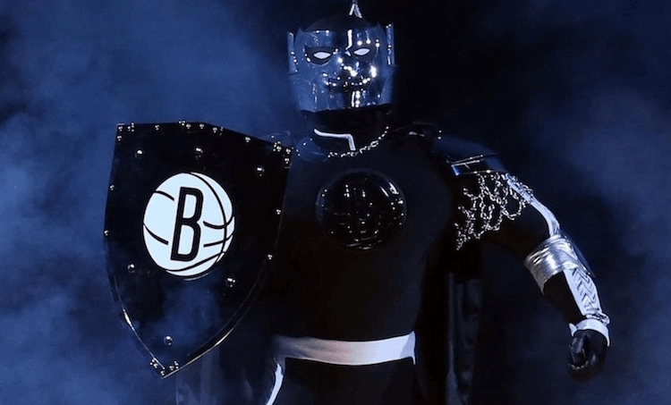 Brooklyknight, the Brooklyn Nets' terrifying mascot and possible ally of Sean Marks.