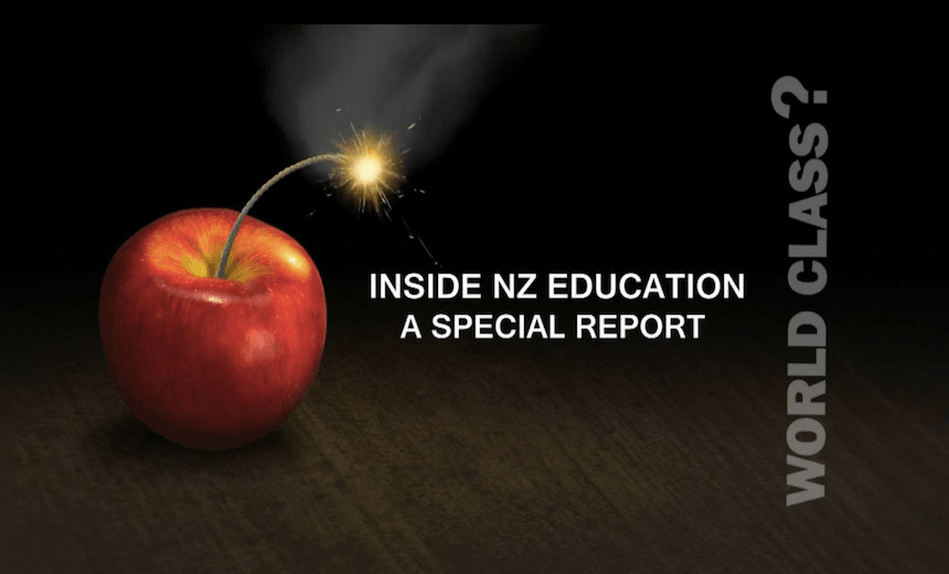 Graphics in a documentary written, directed and produced by Bryan Bruce