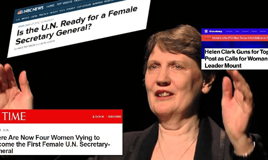 Helen Clark: running to be UN boss as an accomplished human who is a woman