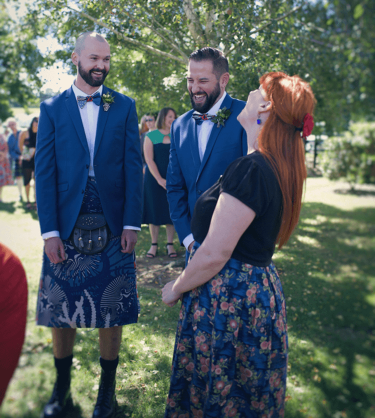 Nick and Stephen Laing-Kane. Photo: Kara Woskett Photography