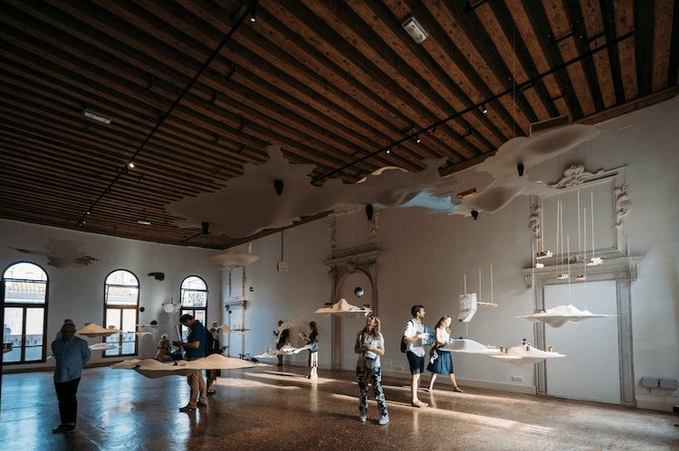 Future Islands at Palazzo Bollani, Venice. Photo: David St George