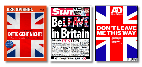 The Sun says leave, but German and Dutch titles say stay