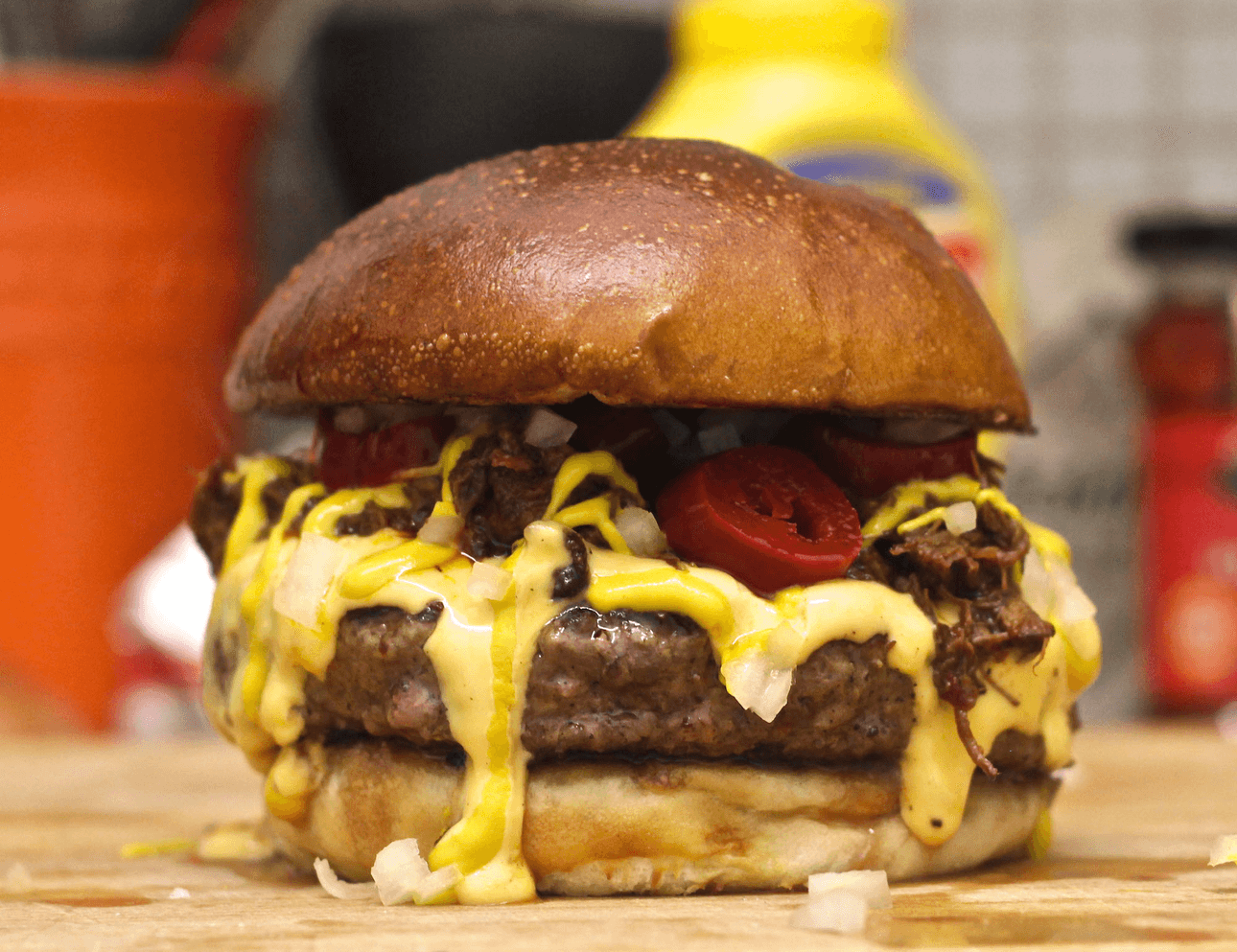 Bearded Clam's chilli cheeseburger. Photo: supplied