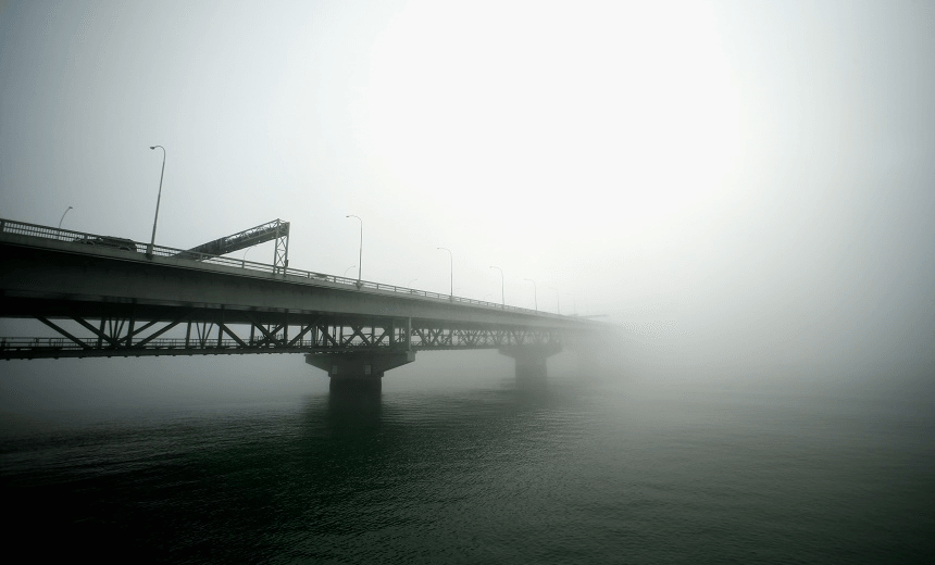 Fog Settles Around Auckland City