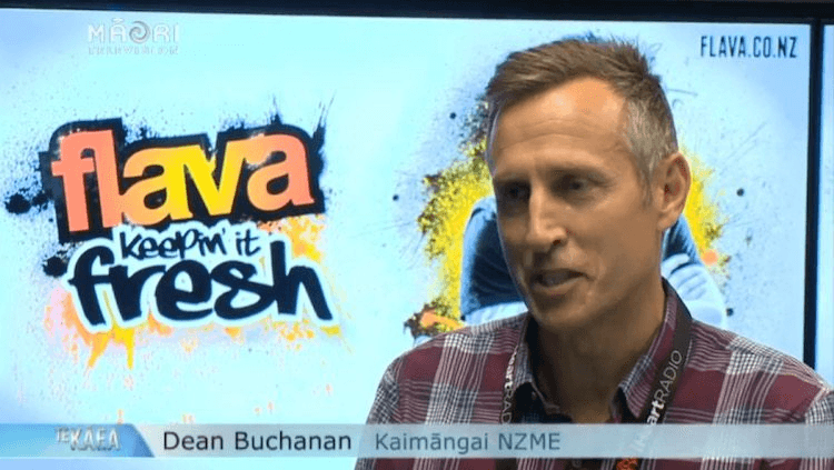 Dean Buchanan interviewed on Te Kaea (image: screen grab)