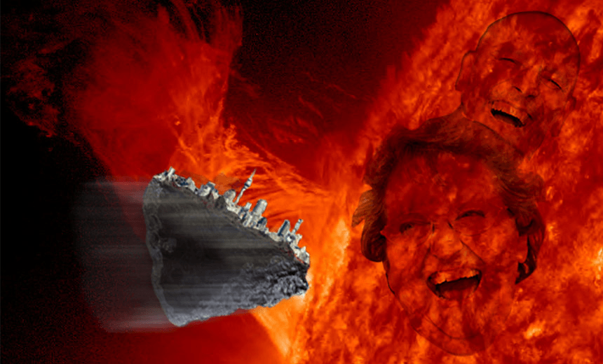 AN ARTIST’S IMPRESSION OF THE AUCKLAND HOUSING CRISIS 
