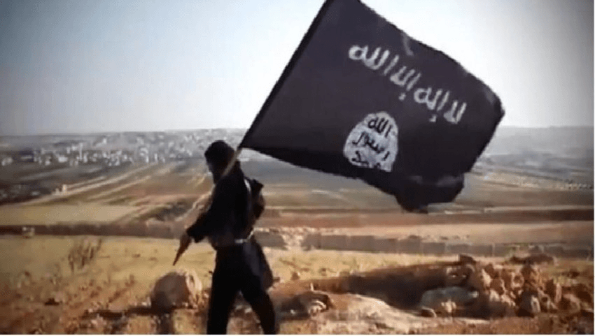 A still from an ISIS propaganda video