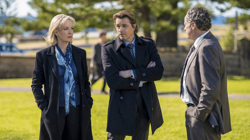 Rebecca Gibney, Peter O'Brien and Richard Healy in Winter (Channel Seven)