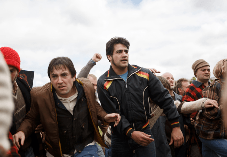 PANA HEMA-TAYLOR AS BERT AMIDST THE RUGBY PARK PROTEST