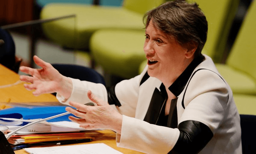 Not over yet: Helen Clark addresses the UN General Assembly (Photo by Eduardo Munoz Alvarez/Getty Images)