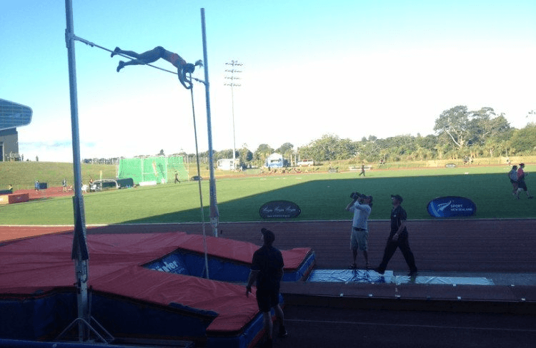 Eliza McCartney competing in March, 2016