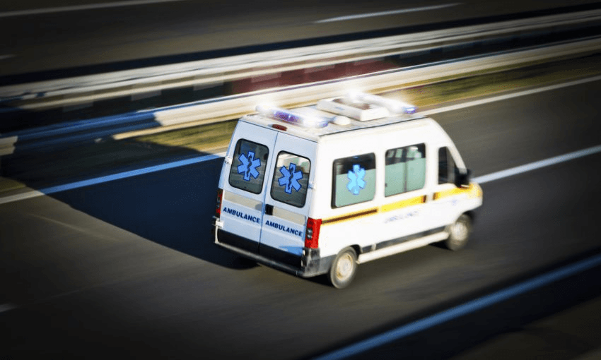 An ambulance races to assess the TPP's injuries. Photo: iStock