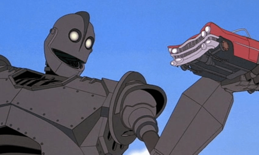 A nameless developer explains to a homeowner what they're going to do to their property