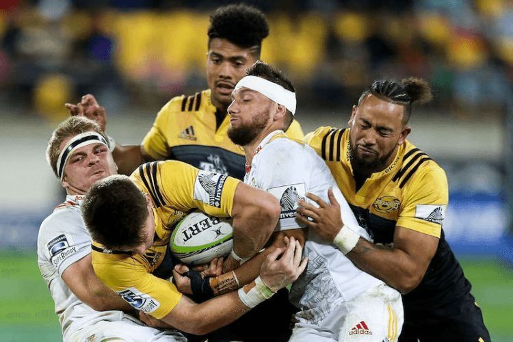 Chiefs vs Hurricanes, a match-up so good they dedicated an entire round to it. (Photo by Hagen Hopkins/Getty Images)