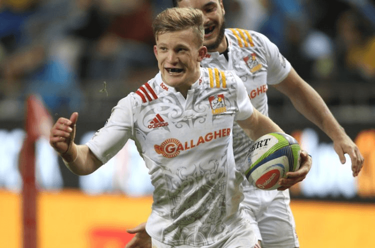 Damian McKenzie looks forward to playing the Hurricanes, possibly at Yarrow Stadium. (Photo by Luke Walker/Gallo Images/Getty Images)