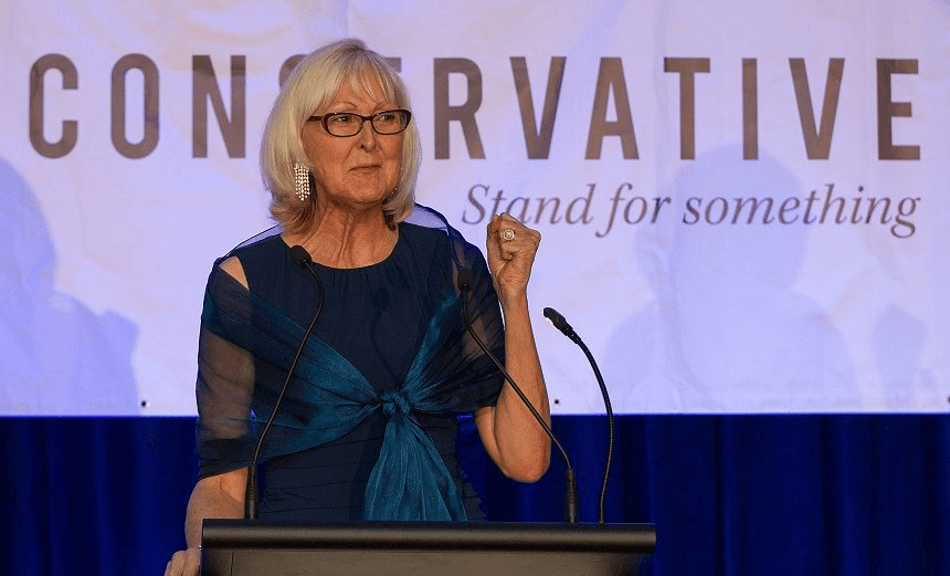 PRO-CONSERVATIVE PARTY, ANTI-FLUORIDE. PHOTO: GETTY