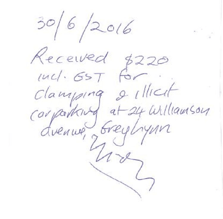 ILLICIT CARPARKING IS AN OFFENCE. PHOTO: SUPPLIED