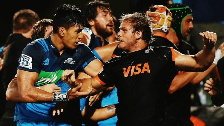 Rieko Ioane is in no way responsible for the 2017 Super Rugby schedule. (Photo by Getty Images)