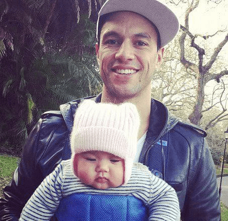 Ben and his daughter as a baby