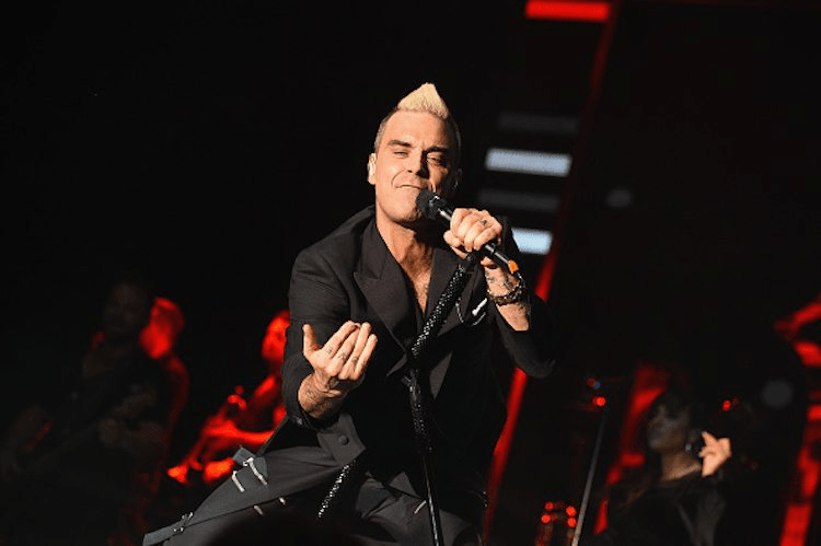 Robbie Williams performs in Monaco, July 2015