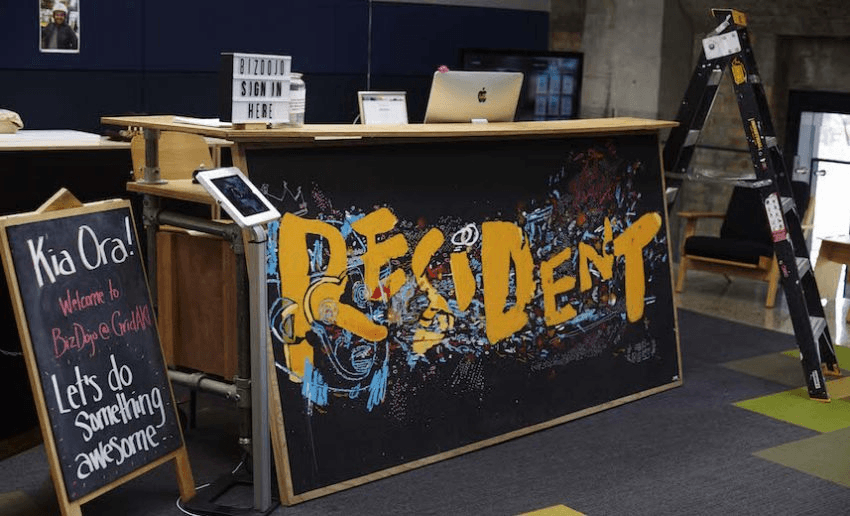 BizDojo's front desk