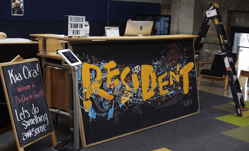 BizDojo’s front desk 
