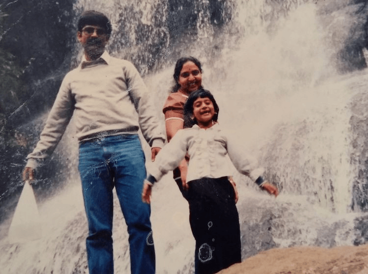 Natasha and her parents