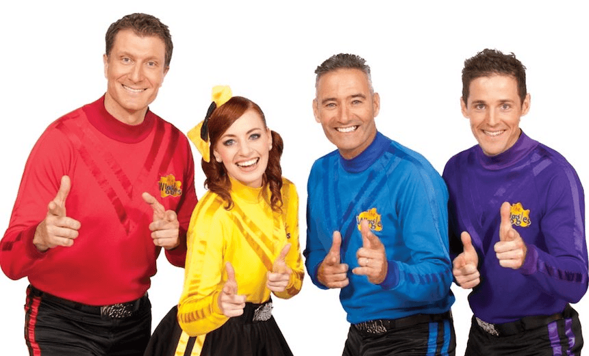 The Wiggles. Left to right: Simon, Emma, Anthony and Lachlan.  

