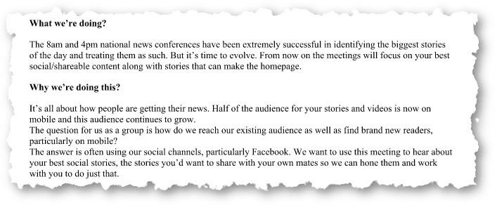 THE FAIRFAX EDITORIAL MEMO