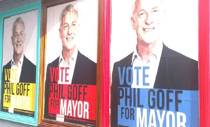 Phil Goff campaign posters, October 2016 
