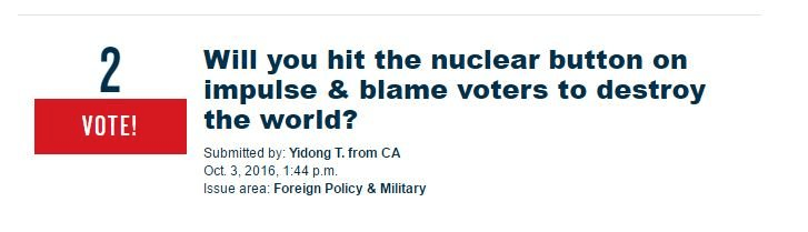 will you hit the nuclear button on impact and blame voters