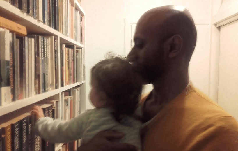 The author and his baby