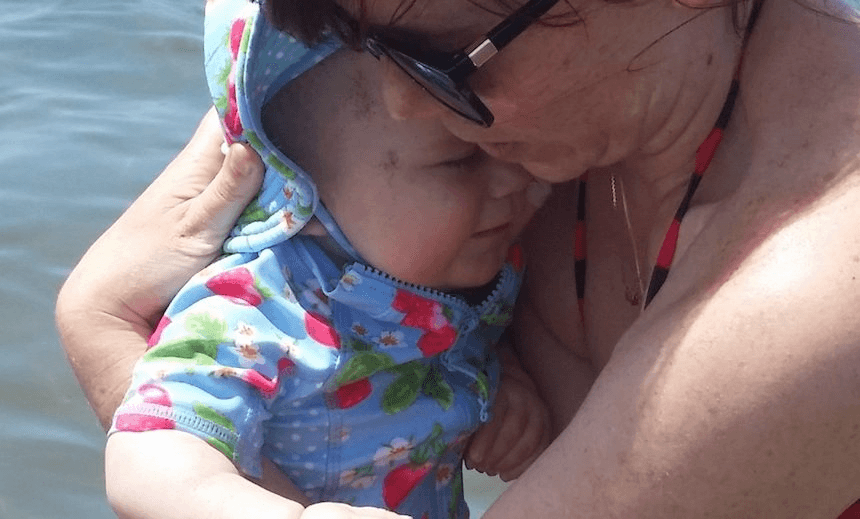 Tessa Prebble and her daughter Eva 
